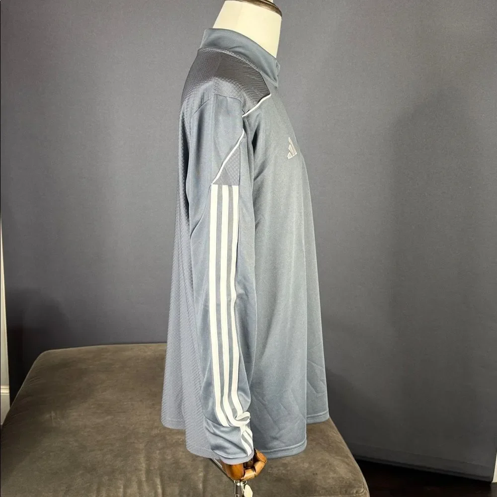 Adidas Men’s Gray Tiro 23 Training Track Top 1/4 Zip Long Sleeve Size XL NWT